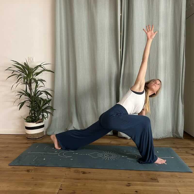 Tapis de Yoga et Fitness Performance Solaire Bleu Pétrole 2/5