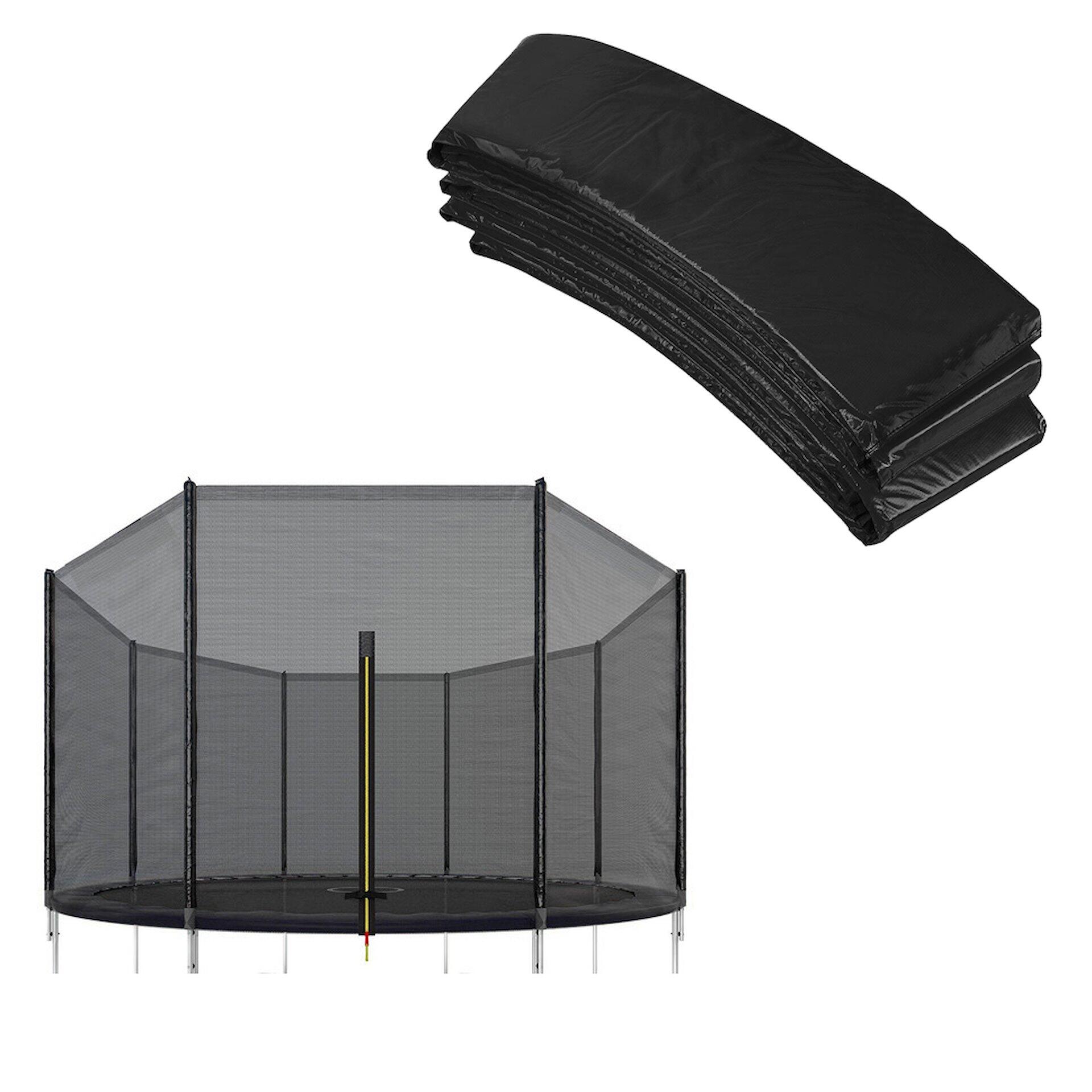 Siatka do trampoliny zewnętrzna z osłoną na sprężyny Springos 366 cm 12 FT 1/7