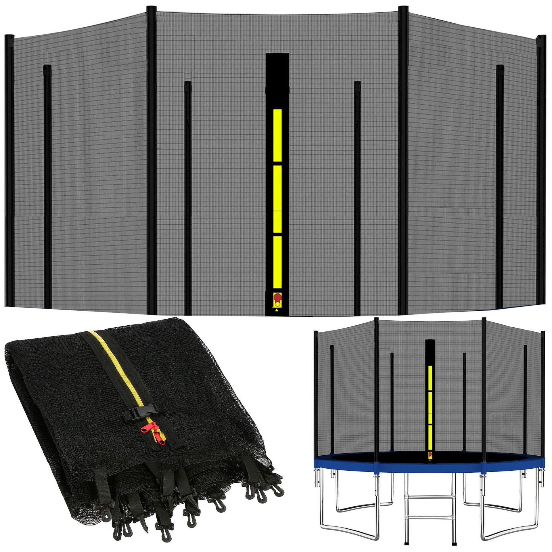 Siatka do trampoliny zewnętrzna z osłoną na sprężyny 396 cm Springos 13 FT