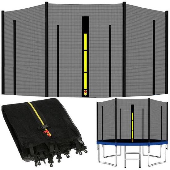 Siatka do trampoliny zewnętrzna Springos 13FT 396 cm 8 słupków