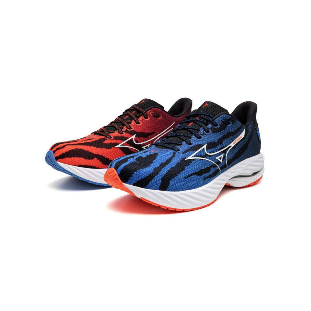 Mizuno WAVE RIDER 26 青/オレンジ シューズ Mizuno Wave Rider 26 - YouTube