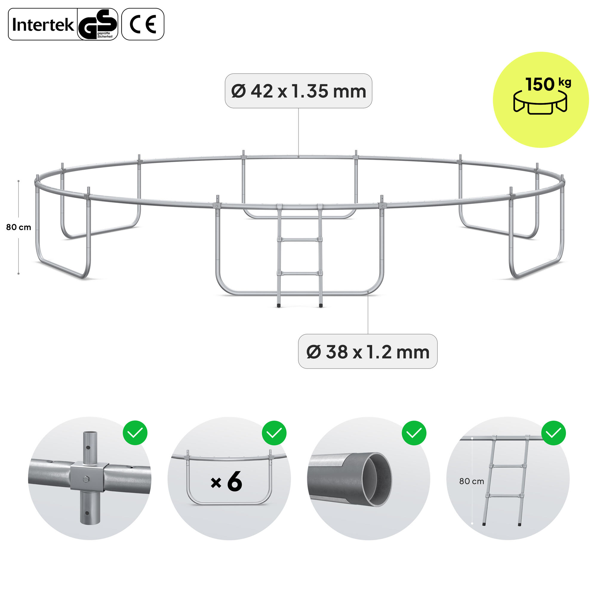Каркас батута Zipro Jump Pro 16FT