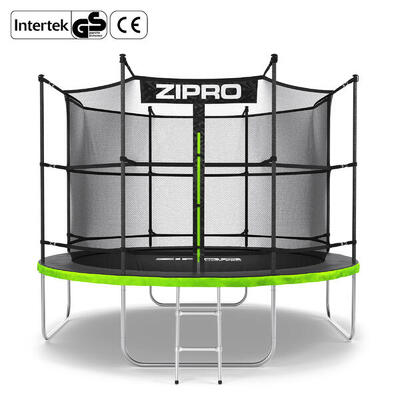 Trampoline ronde jump pro - 10ft 312 cm - met veiligheidsnet intern, ladder