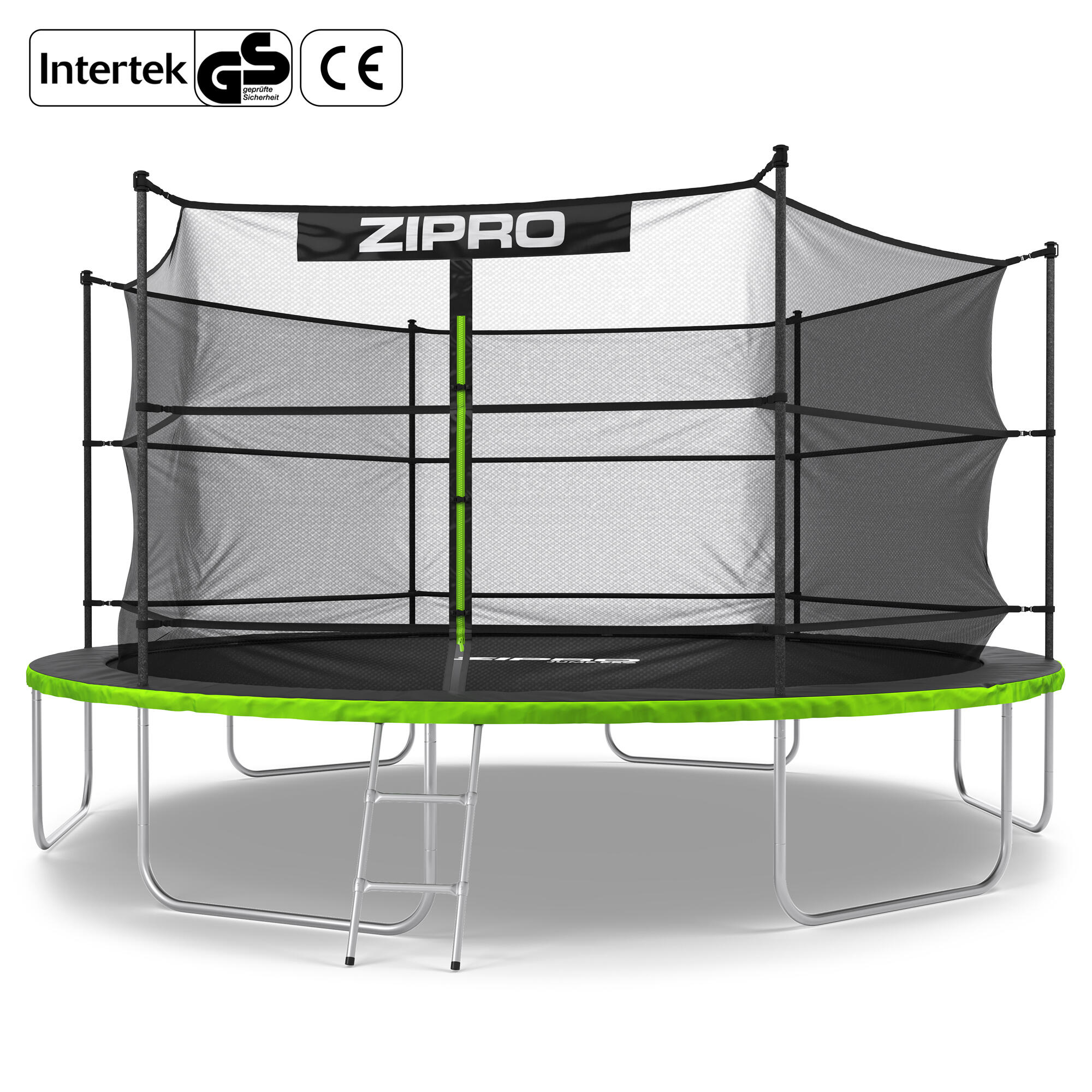 Trampoline rond Jump Pro 14FT 435 cm avec échelle, filet de protection intérieur 1/7