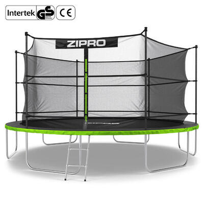 Trampoline ronde jump pro - 14ft 435 cm - met veiligheidsnet intern, ladder