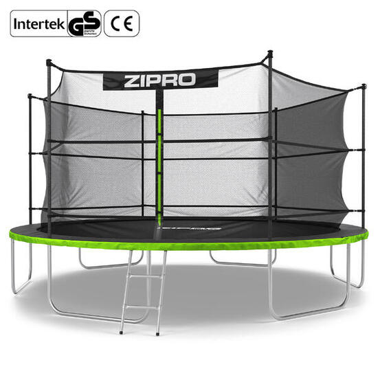Trampoline rond Jump Pro 14FT 435 cm avec échelle, filet de protection intérieur