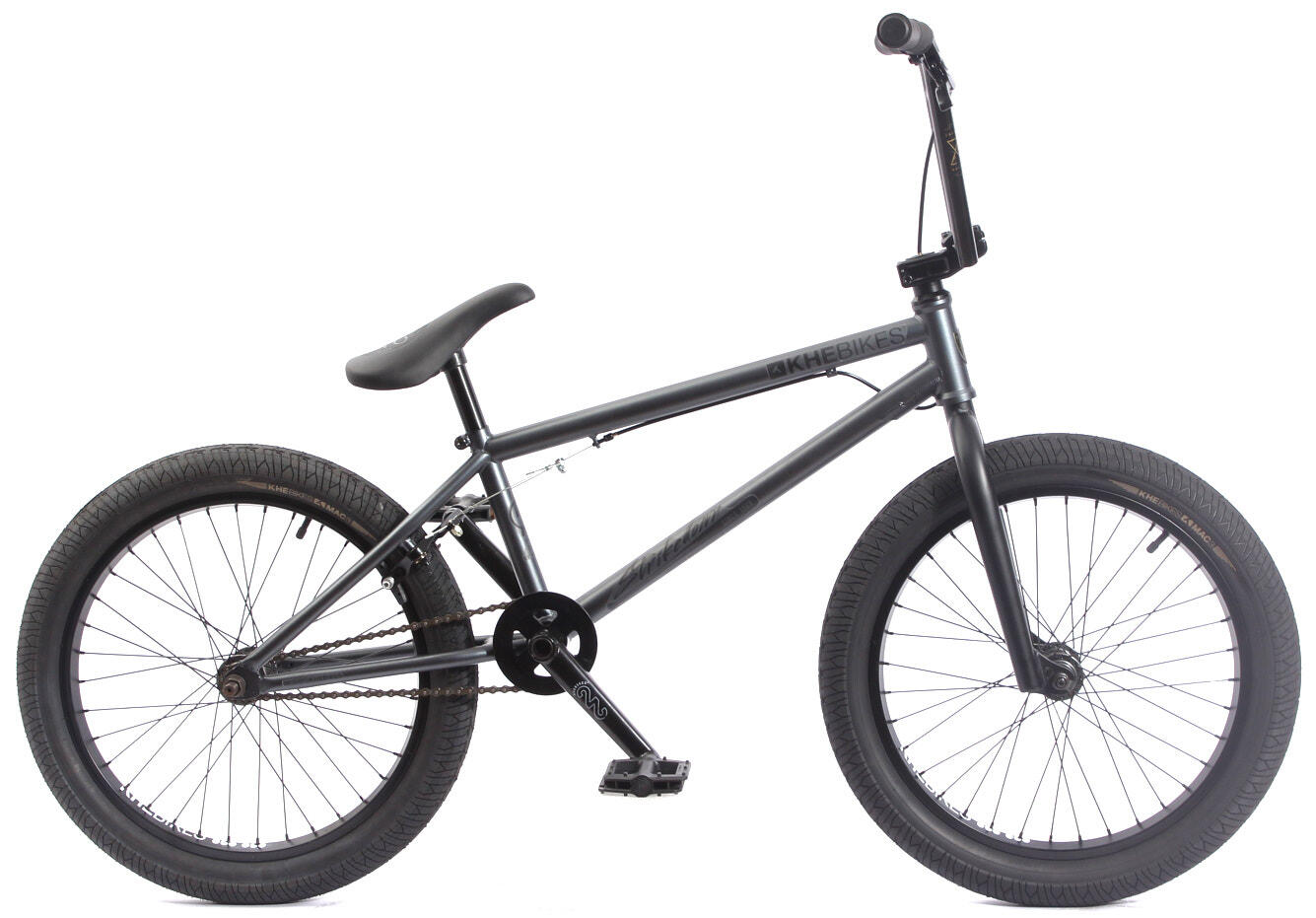 KHEBIKES BMX fiets Strikedown Pro volwassen staal-grijs 9,7kg 20 inch KHEbikes