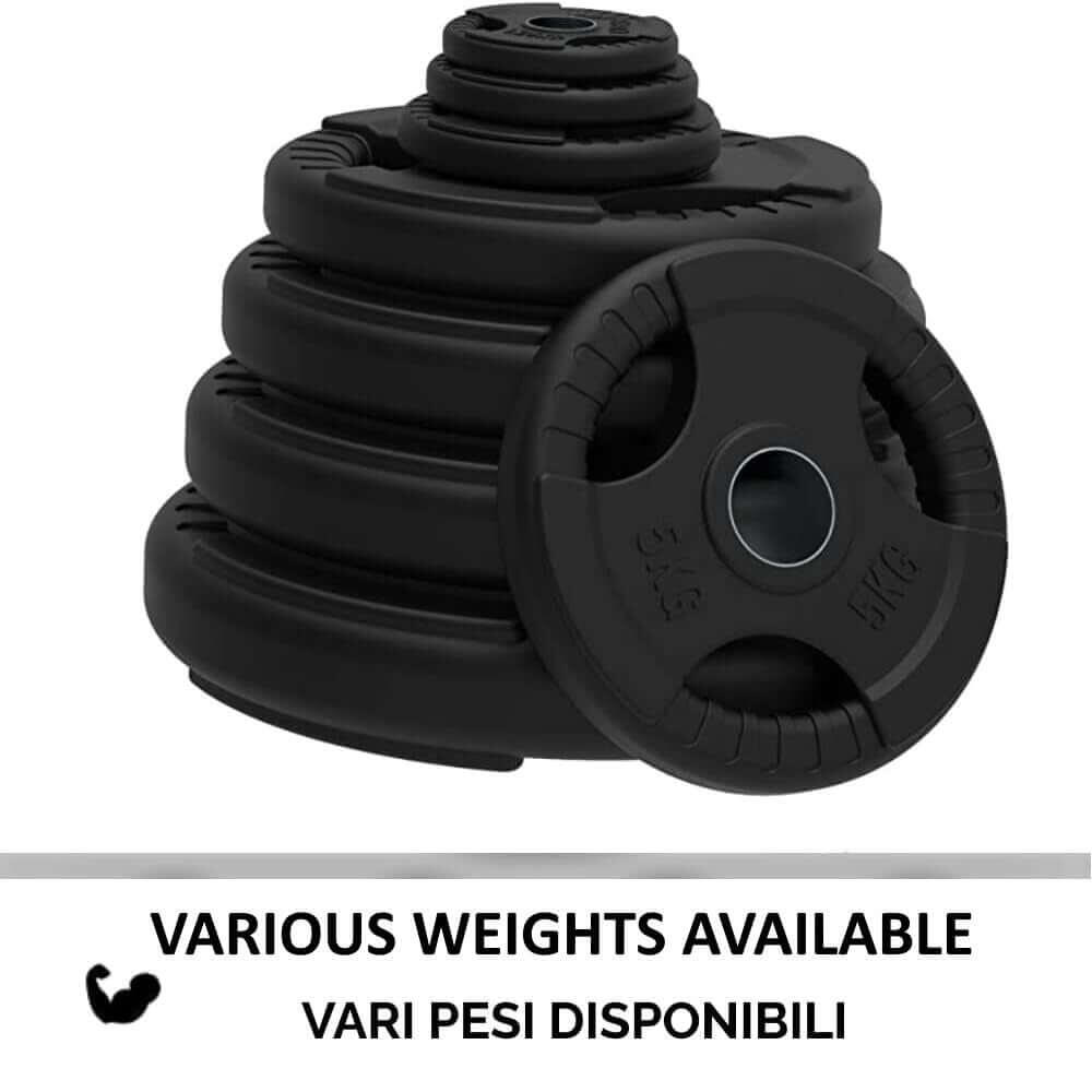 2 Dischi Olimpionici Gommati da 5 Kg  FF 4/7