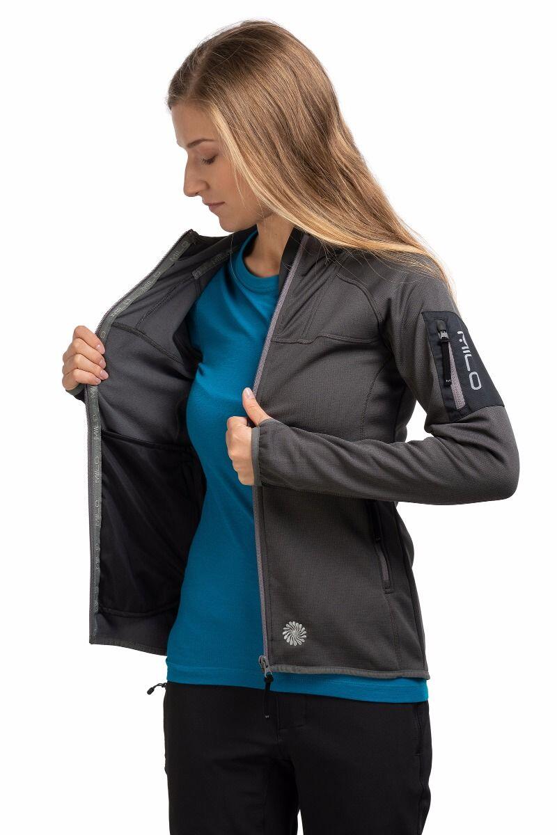 Felpa da trekking donna Milo Heyoo Women blu 4/6