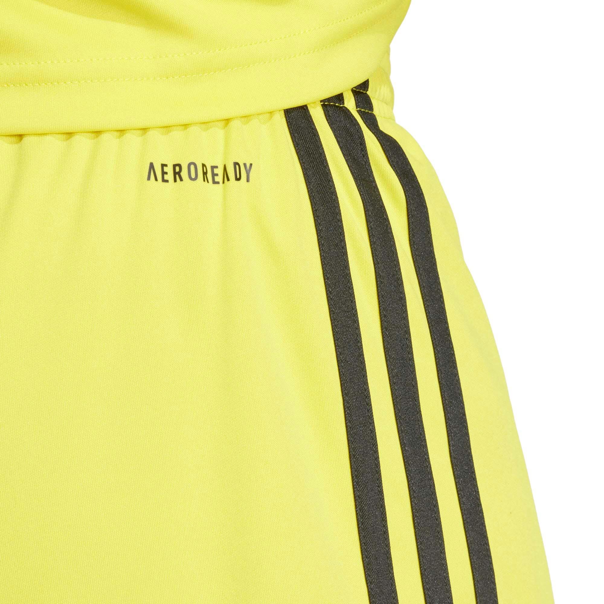 PANTALONCINO da calcio uomo adidas nero/giallo 5/7