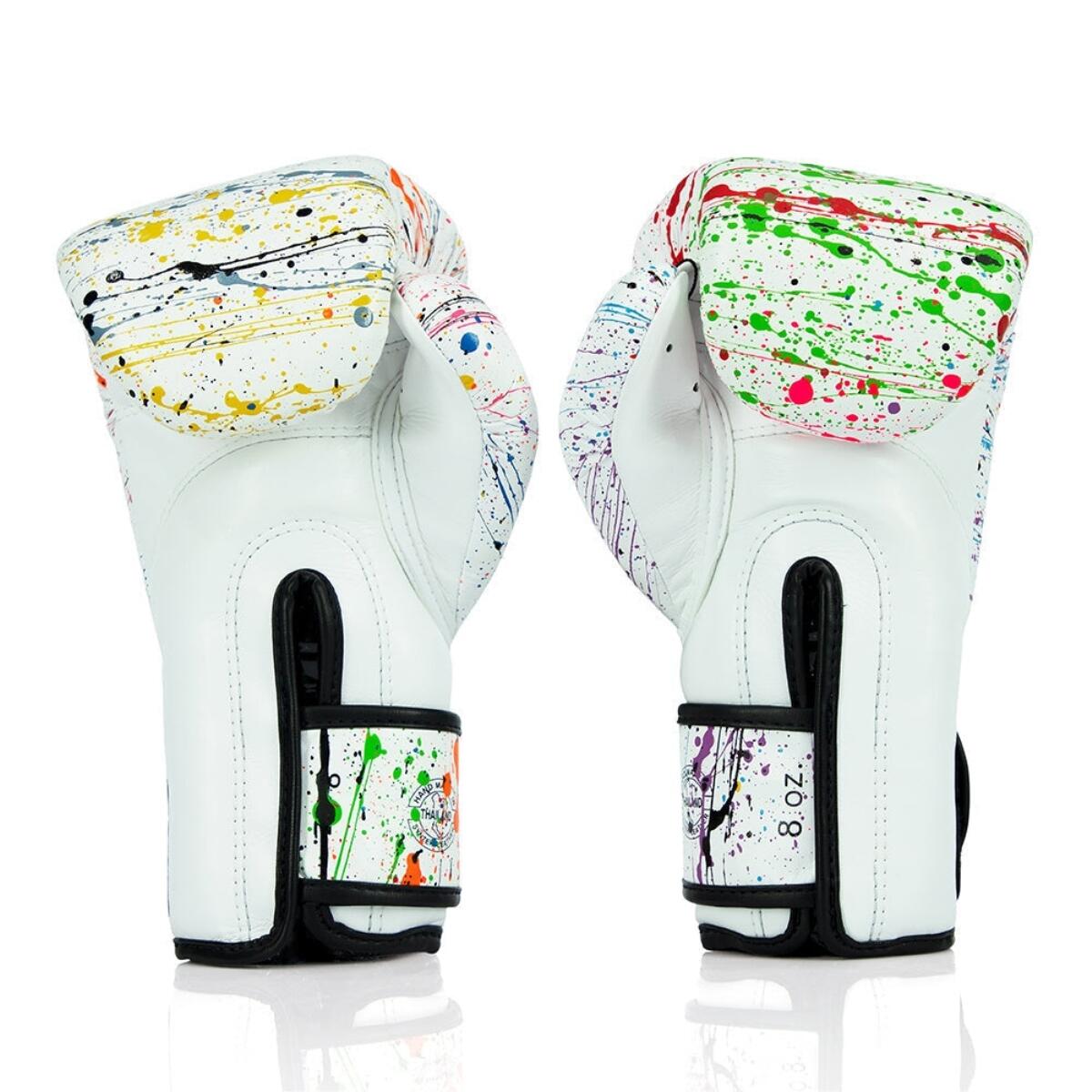 Guantoni da boxe Fairtex BGV14 – Painter – Nero/Bianco – 10 oz 4/4