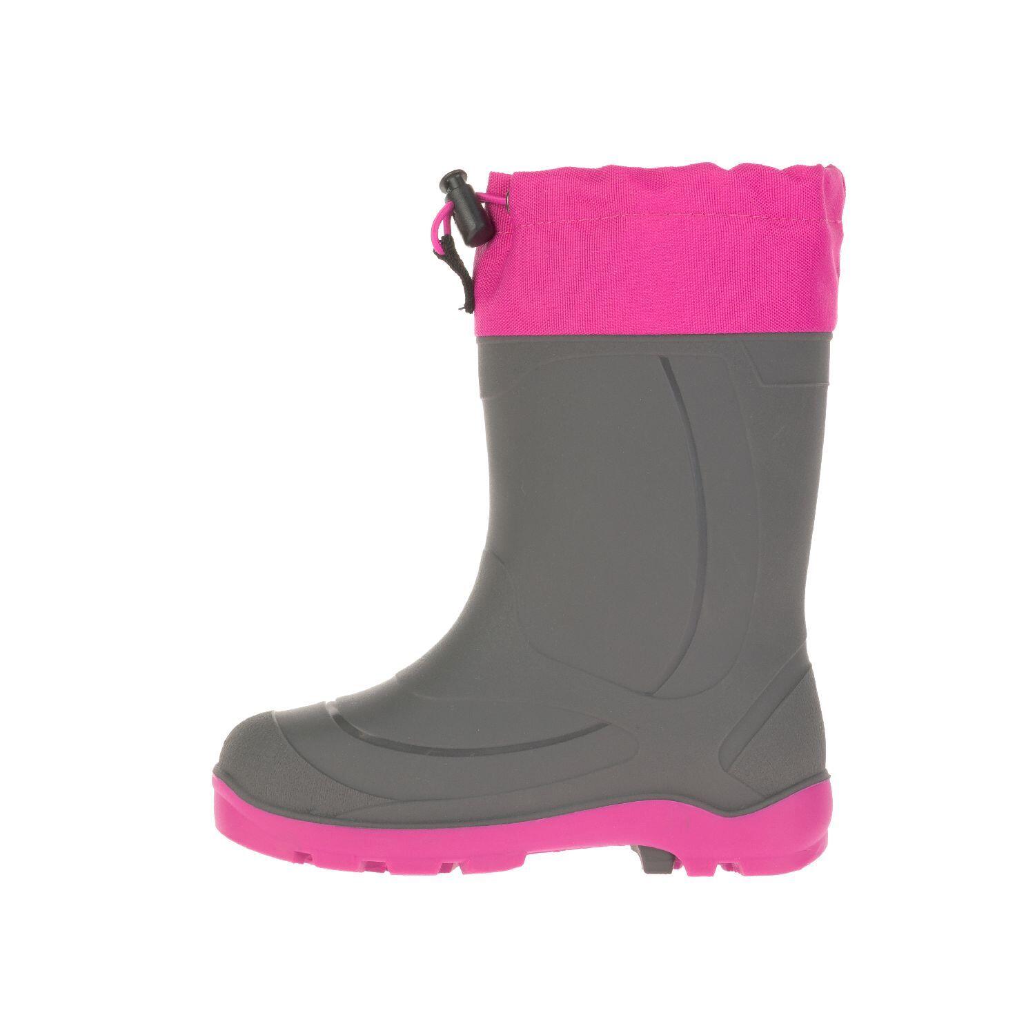 Kinderenregenlaarzen SNOBUSTER B Donkergrijs/Magenta 3/6