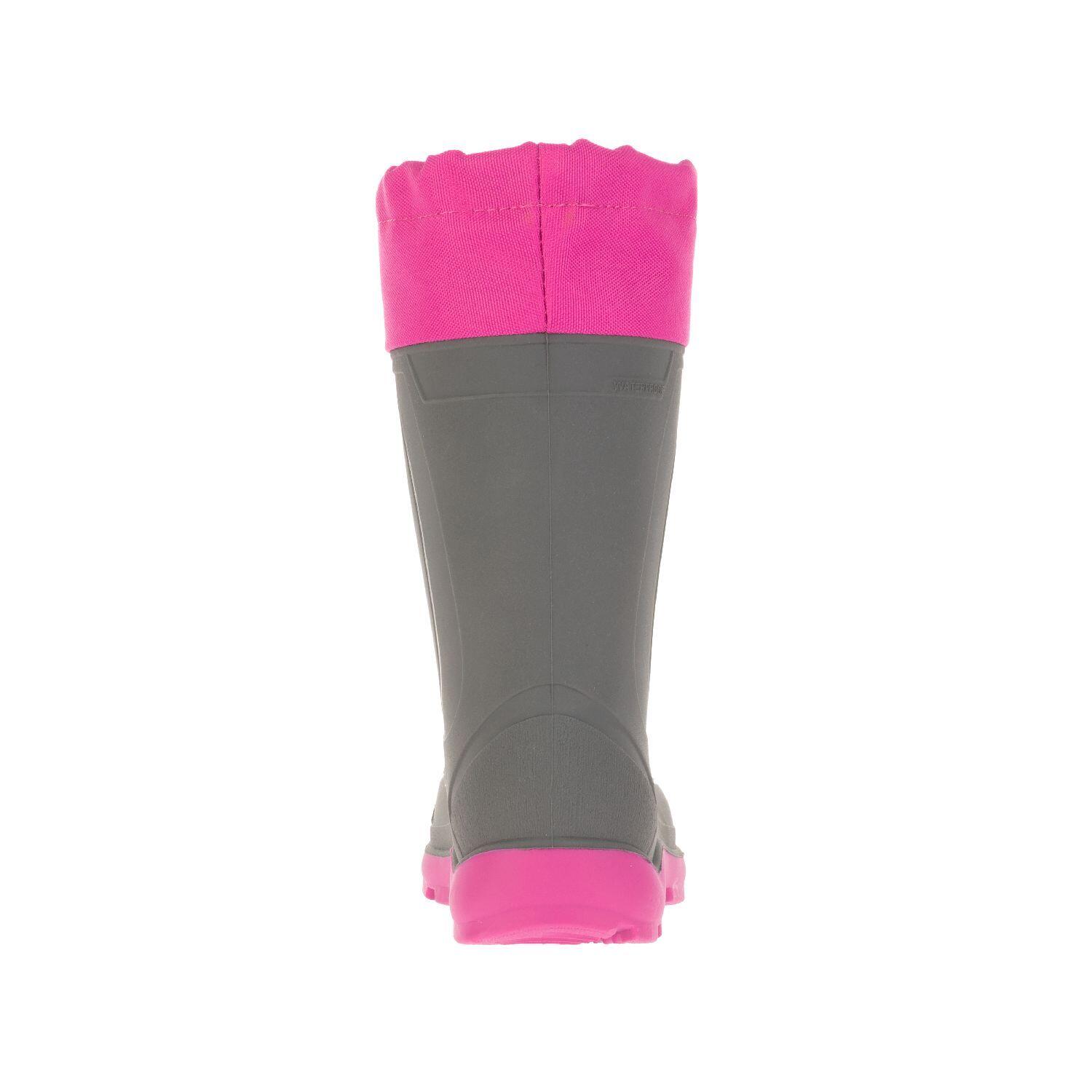 Kinderenregenlaarzen SNOBUSTER B Donkergrijs/Magenta 4/6