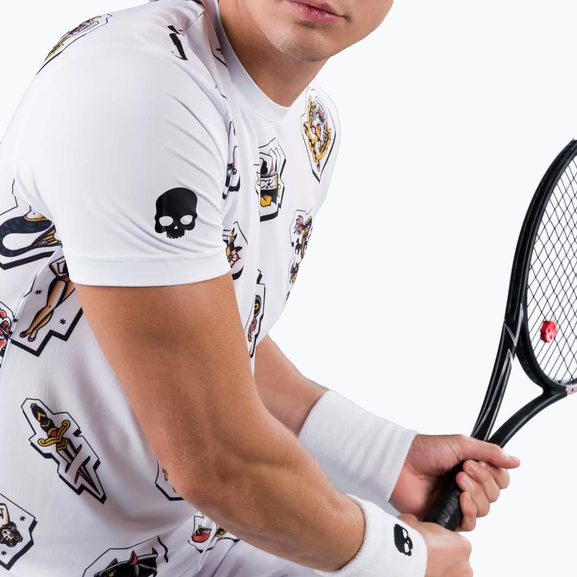 Heren tennis T-shirt HYDROGEN Tattoo Tech 4/6