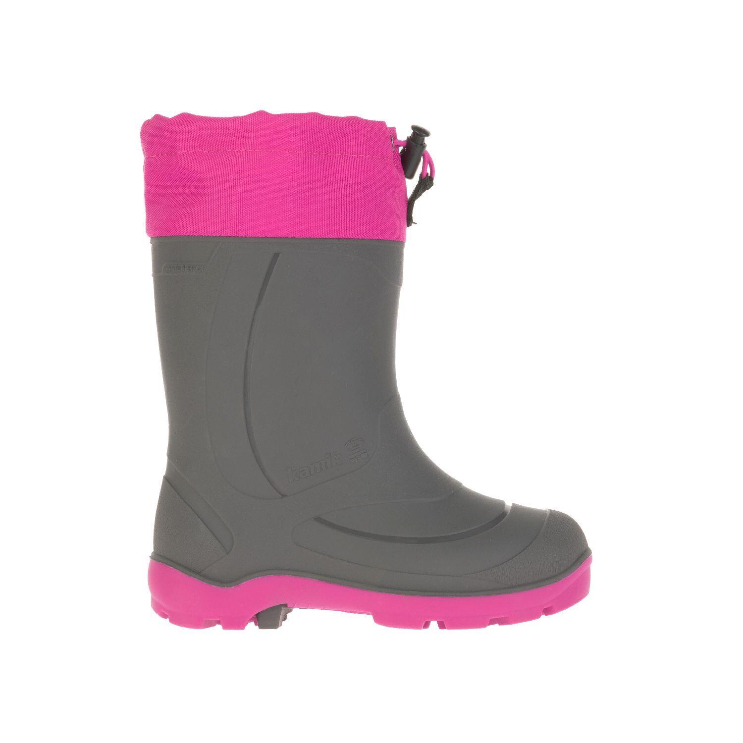 Kamik - Enfants Snobuster B Bottes De Pluie Gris Foncé/magenta - Bottes ; Botillons - Gris|rose - 31 - Decathlon