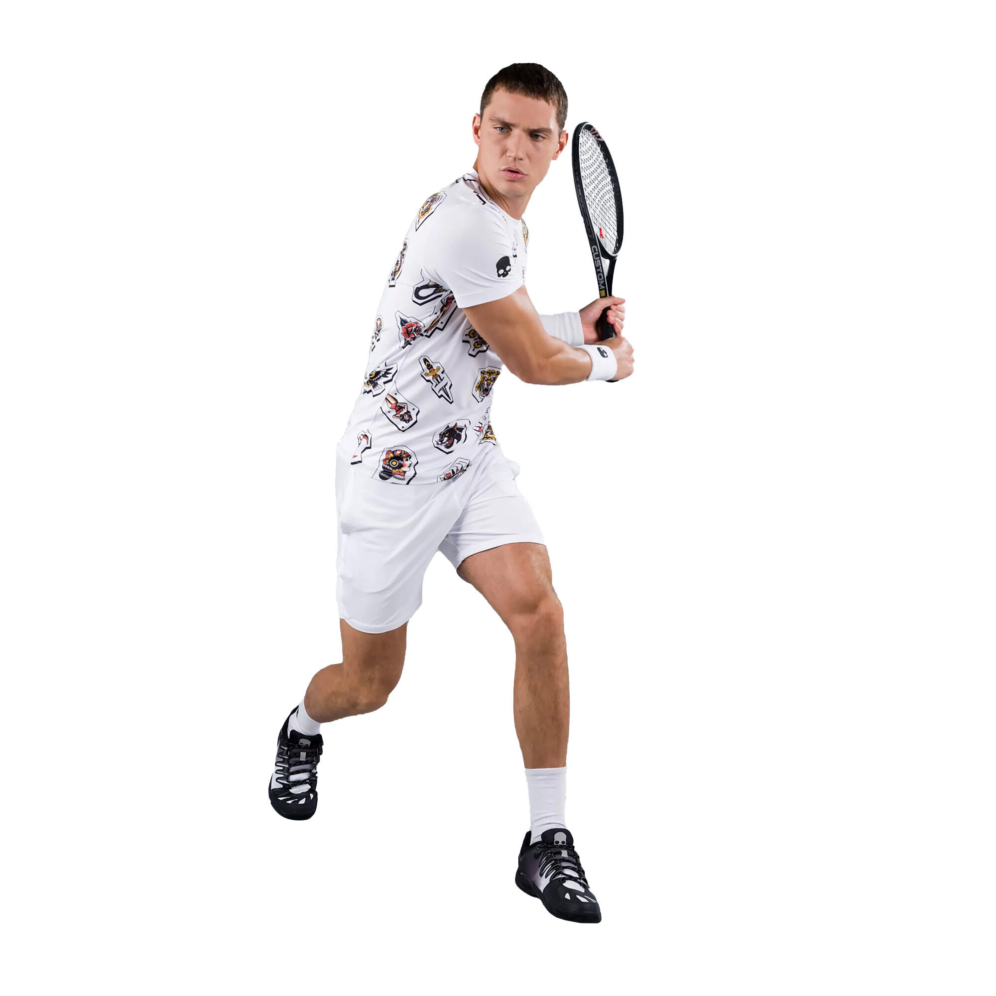 Heren tennis T-shirt HYDROGEN Tattoo Tech 6/6