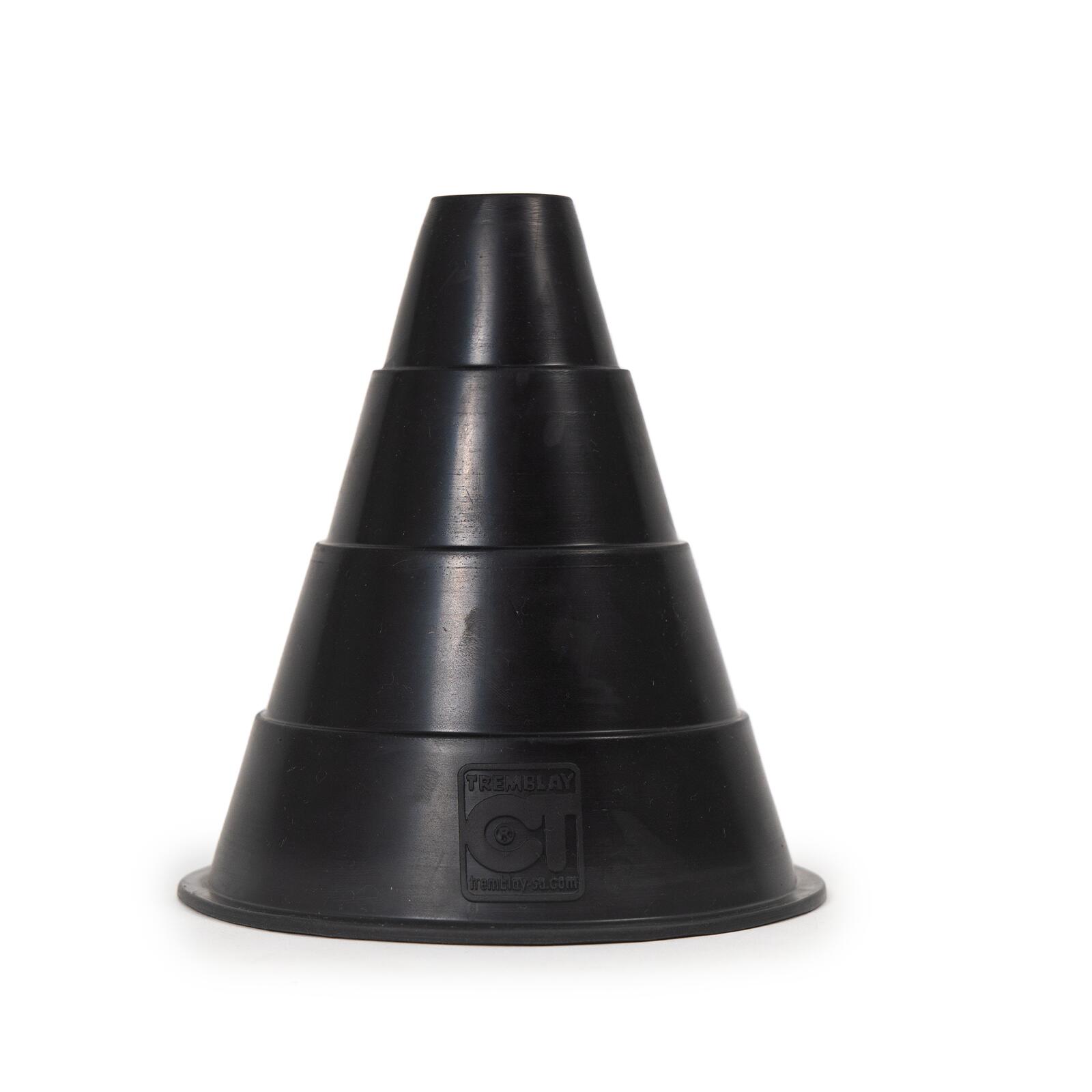 Con (Jalon) extra-flexibil 16 cm Negru