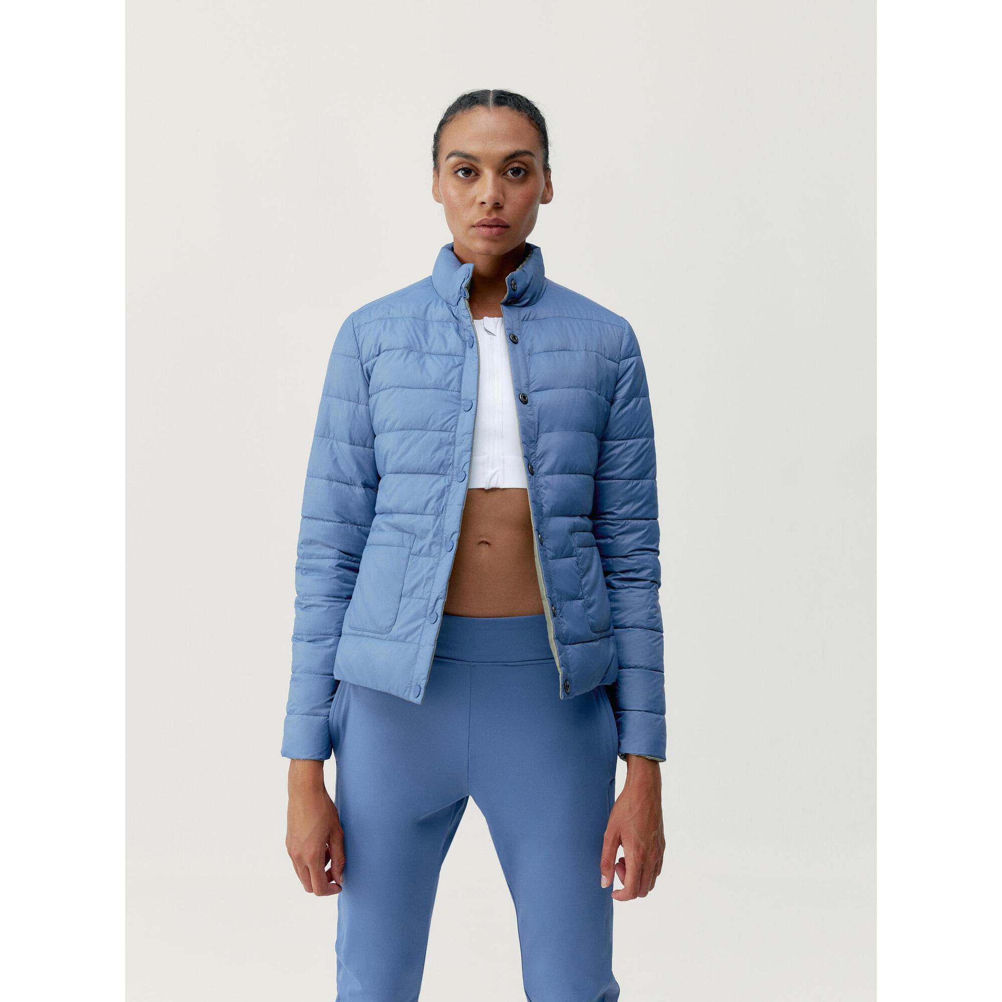 Born Living Yoga - Veste De Sport Femme Lyra Born Living Yoga - Veste 3 En 1 - Bleu|multicolore - 42 M/l - Decathlon