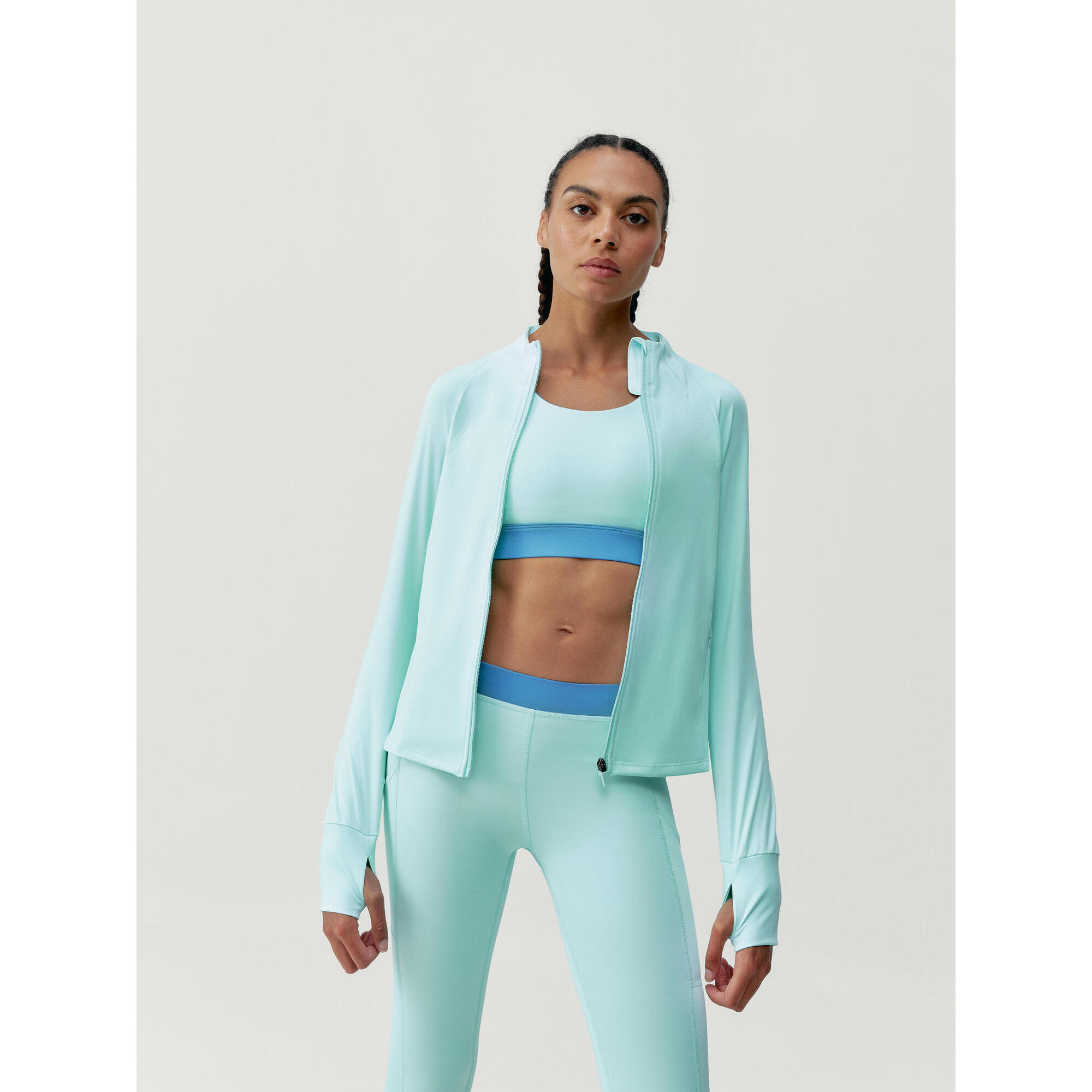 Born Living Yoga - Veste De Sport Femme Flippo Born Living Yoga - Veste - Bleu|vert - 48 Xl - Decathlon