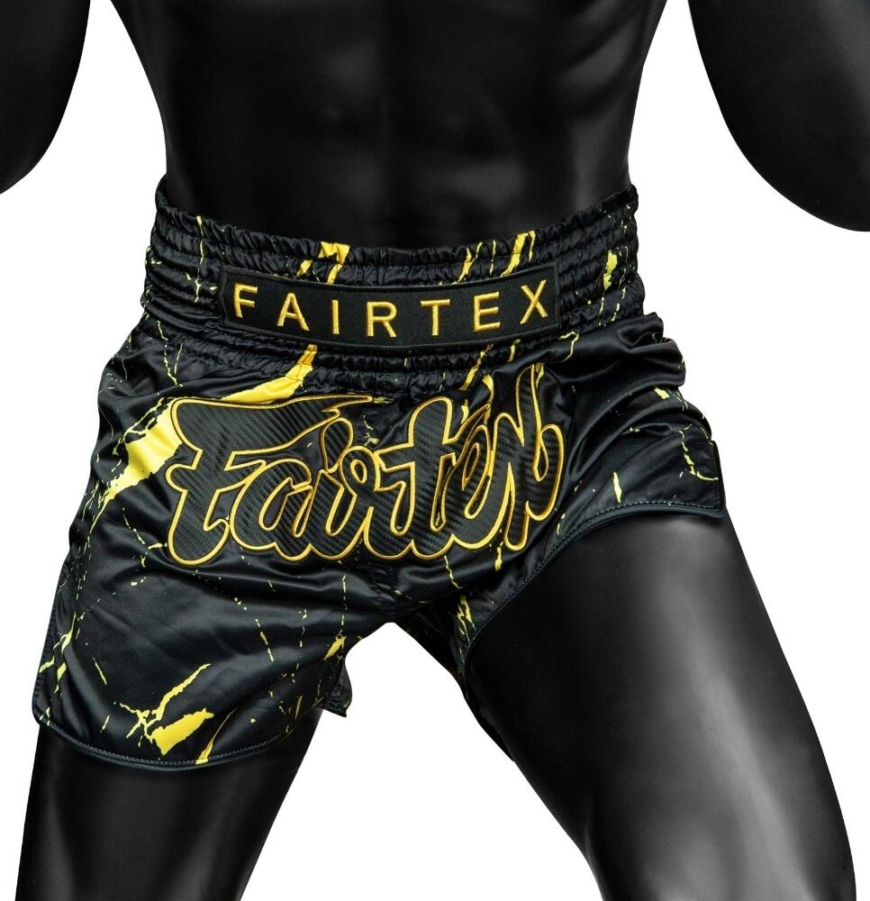 Short de Muay Thai Fairtex Black Marble 3/5