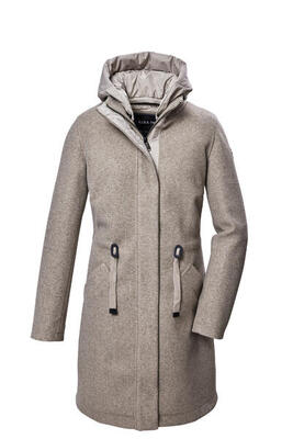 Fleeceparka GW 46 WMN PRK Freizeit Damen, weiblich hellbeige Atmungsaktiv