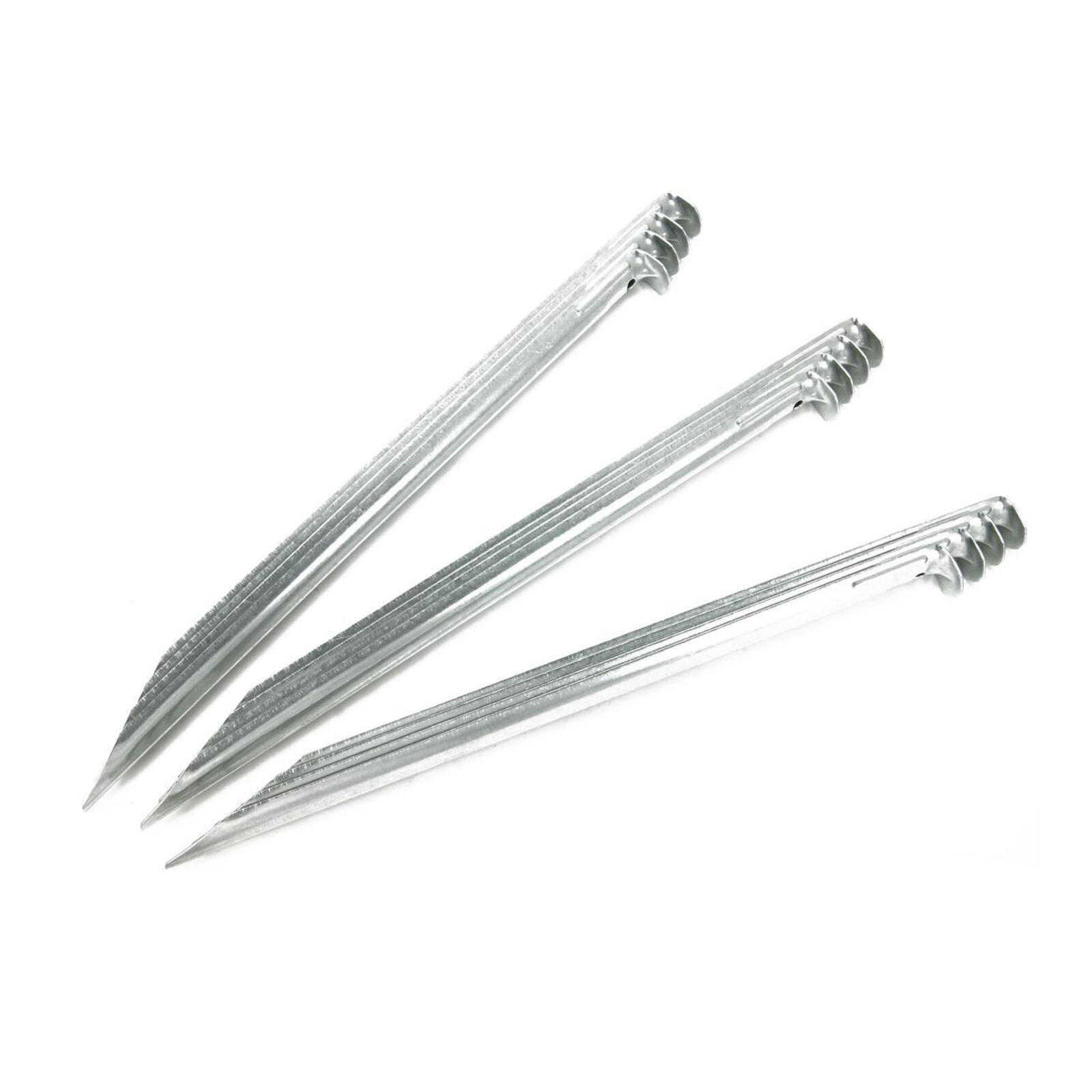Camping Zeltheringe für lockere Böden - 30 cm - 12 Stück - Stahl - Woodland 6/7