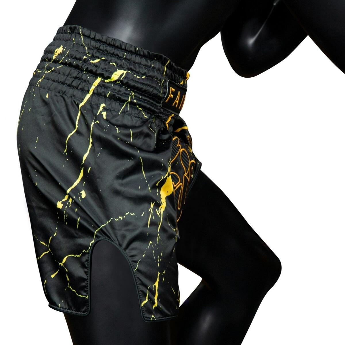 Muay Thai Shorts Fairtex Black Marble 5/5