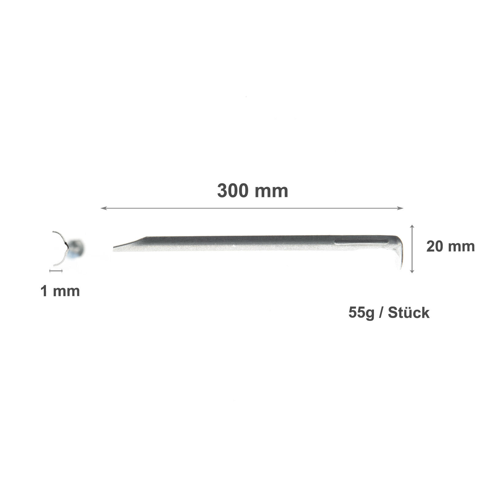 Camping Zeltheringe für lockere Böden - 30 cm - 12 Stück - Stahl - Woodland 2/7