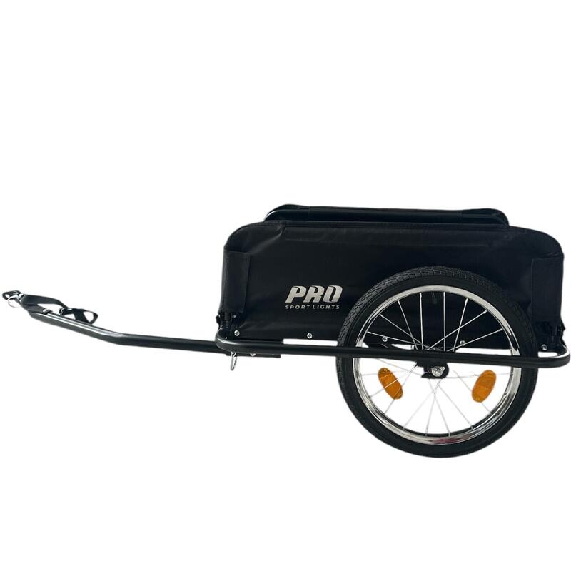Remorque de vélo avec housse 58 litres pliable - Rouge