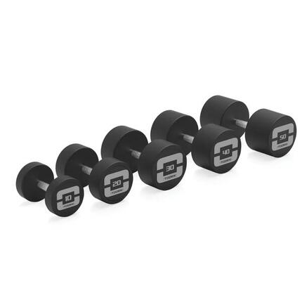 MGP PRO Professional Rubber Dumbbell - par pièce - 22 kg