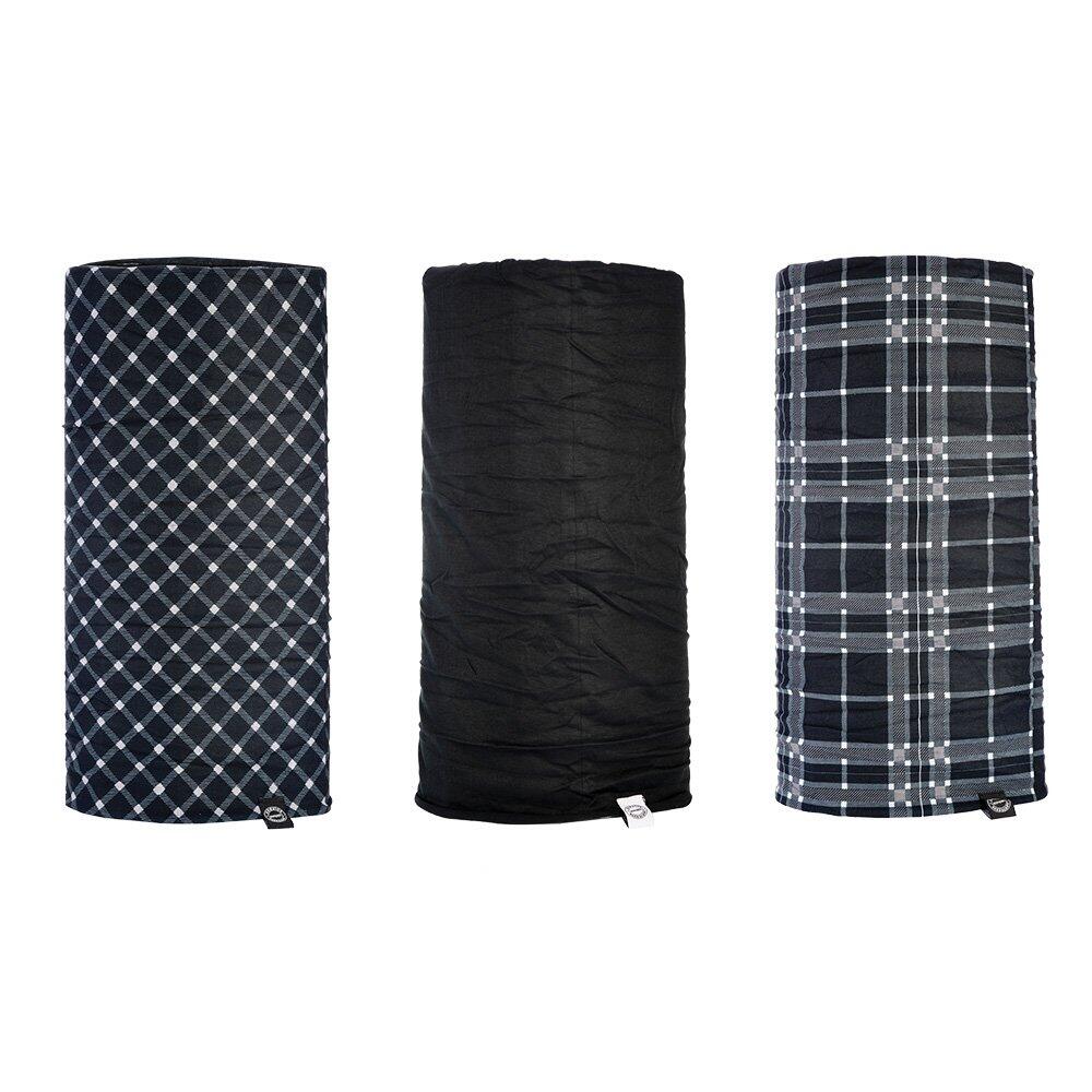 Oxford Comfy Black&White Tartan 3-Pack 2/6