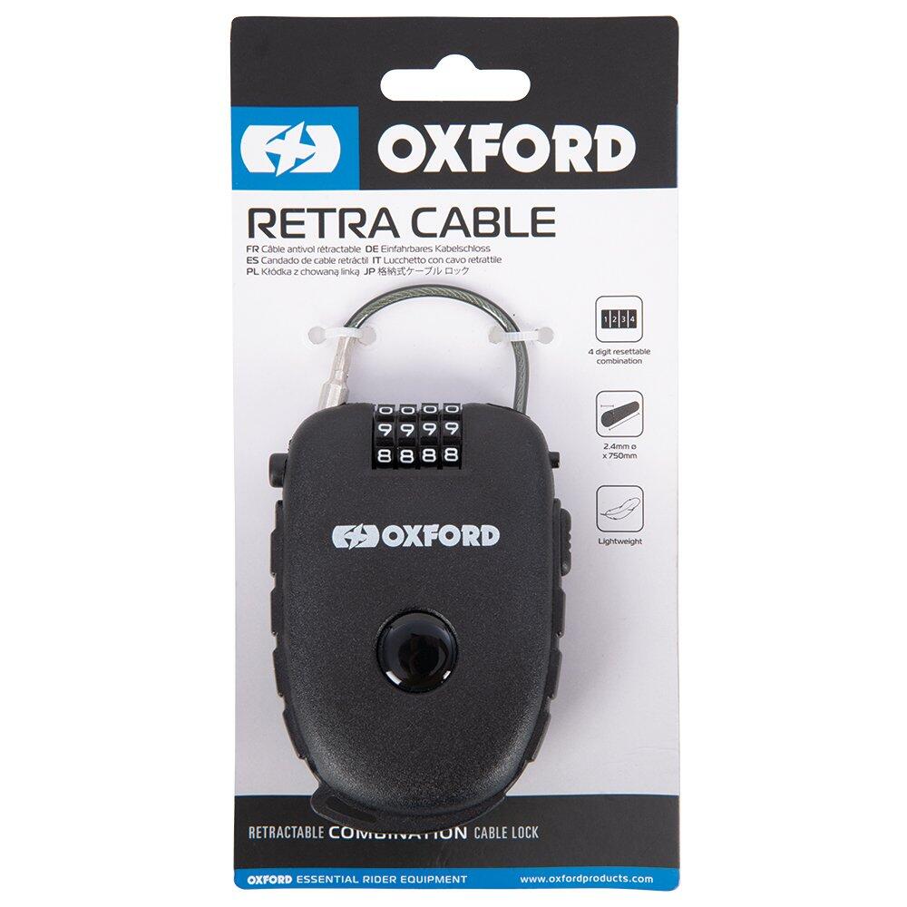 Oxford Retra Cable 75cm Black 2/6