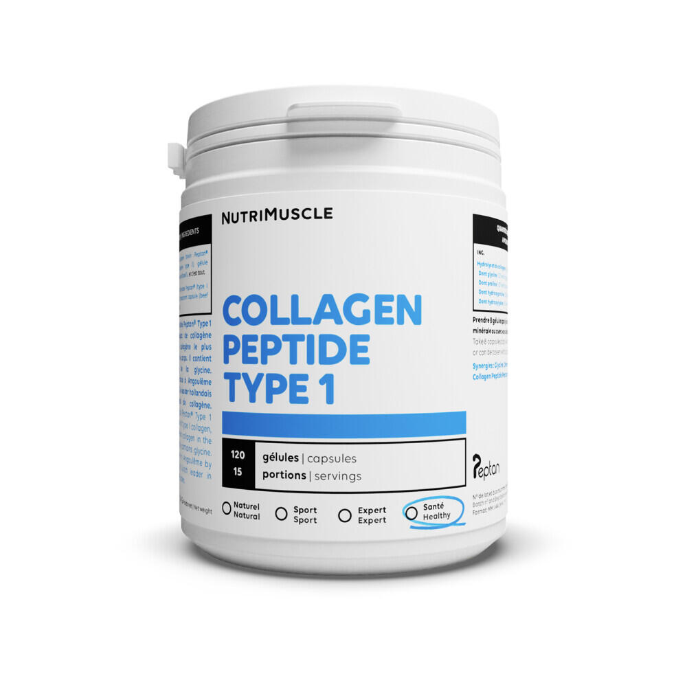 NUTRIMUSCLE Collageen - Collageenpeptide Type 1 (120 Capsules)