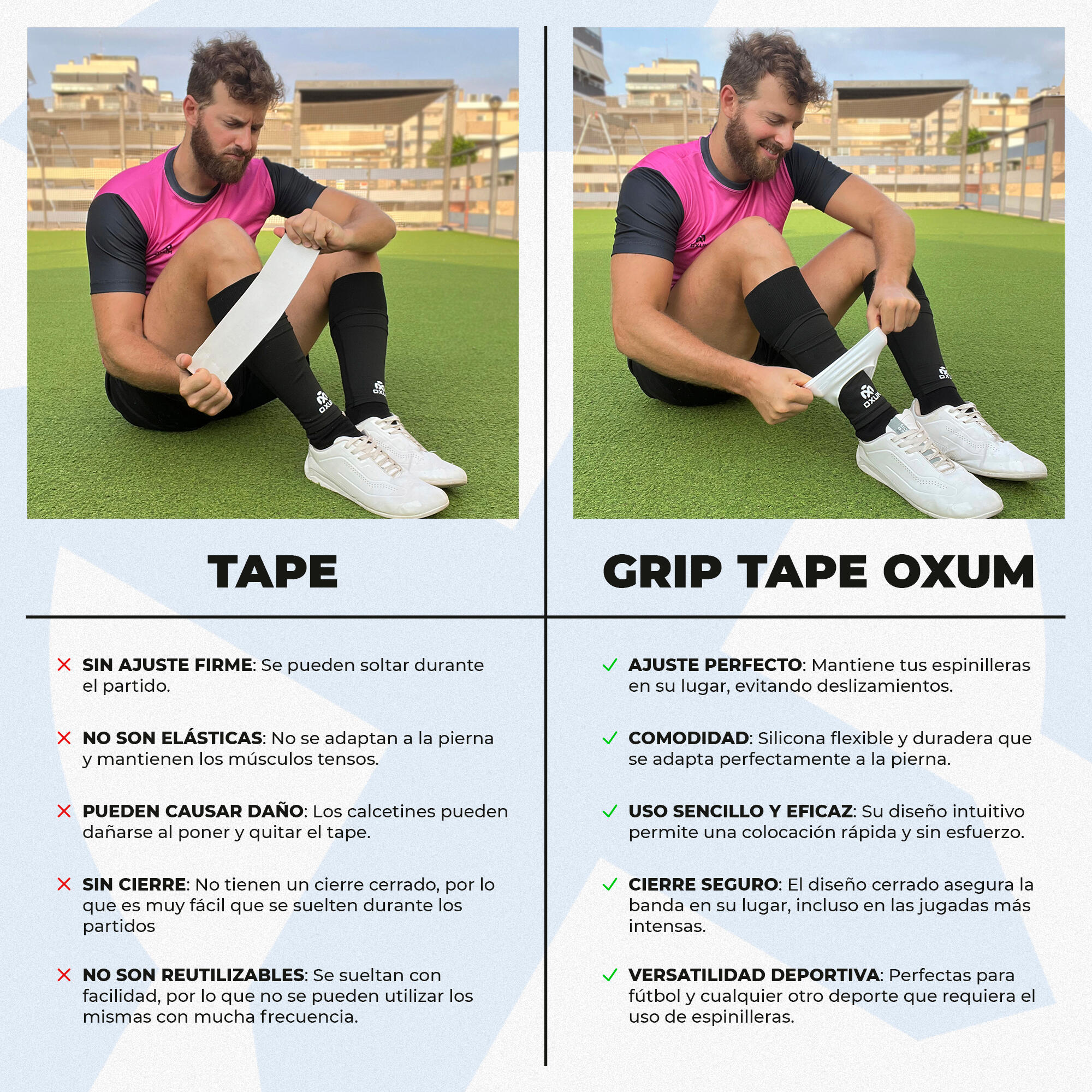 Porta parastinchi GRIP TAPE ROSSO 5/6