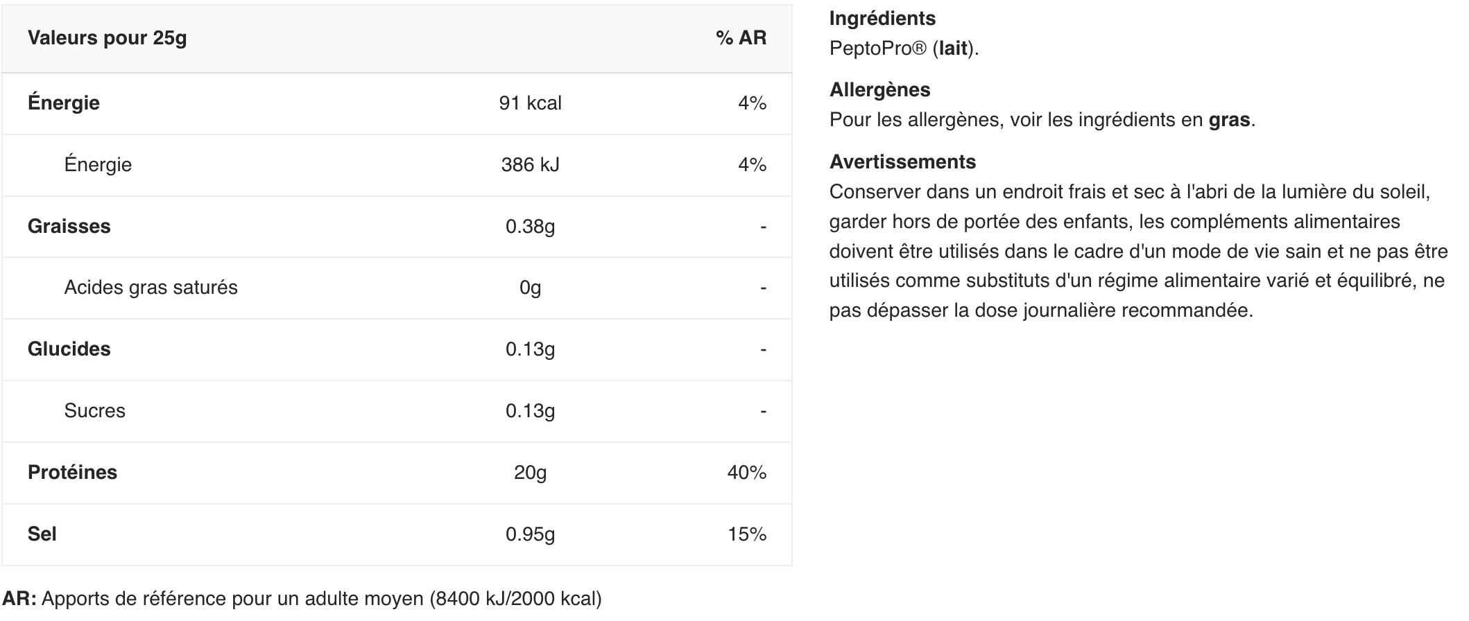 Caseínas - Peptopro (350 G) 2/2