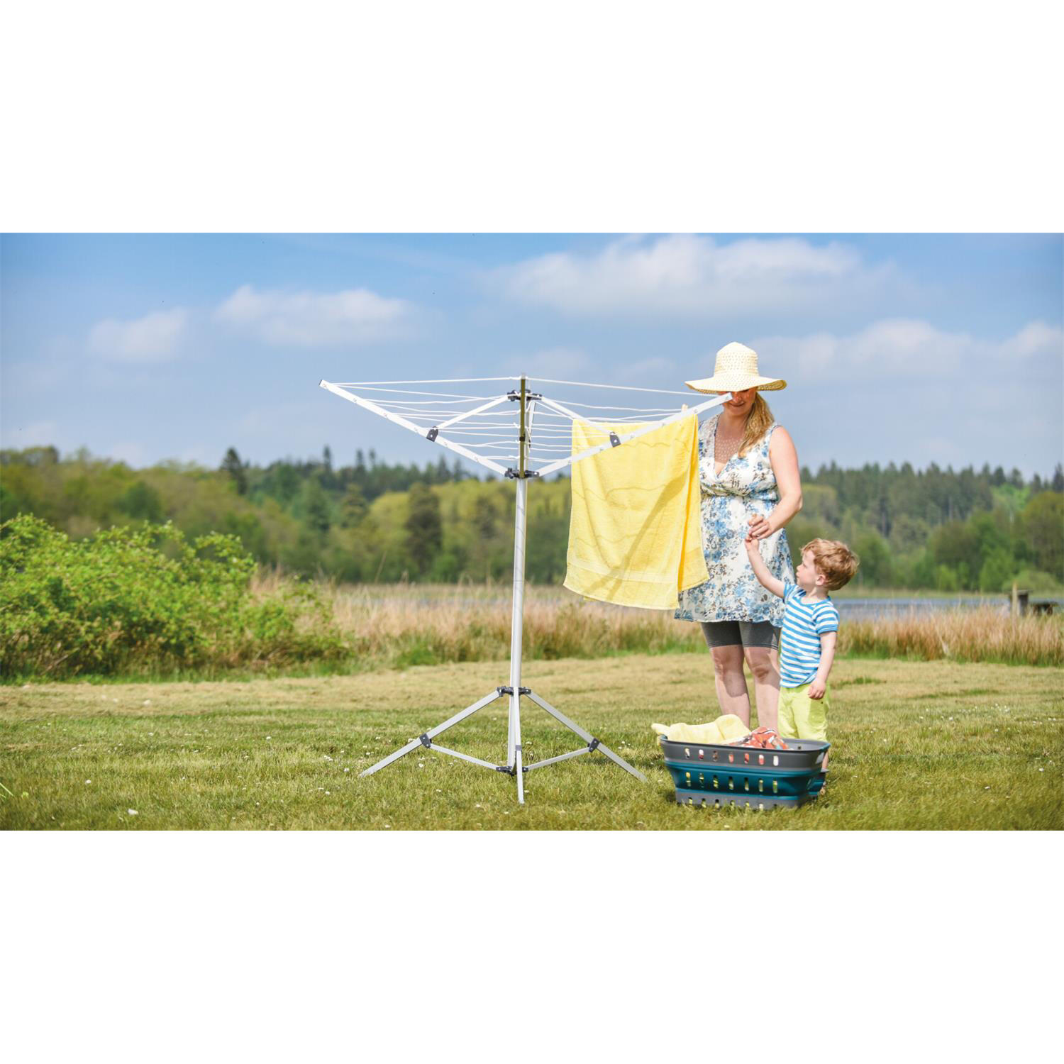 Portable Camping Laundry Drying Rack 2/3