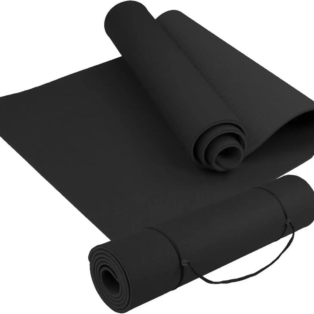 Black Yoga Mat Thickness FF