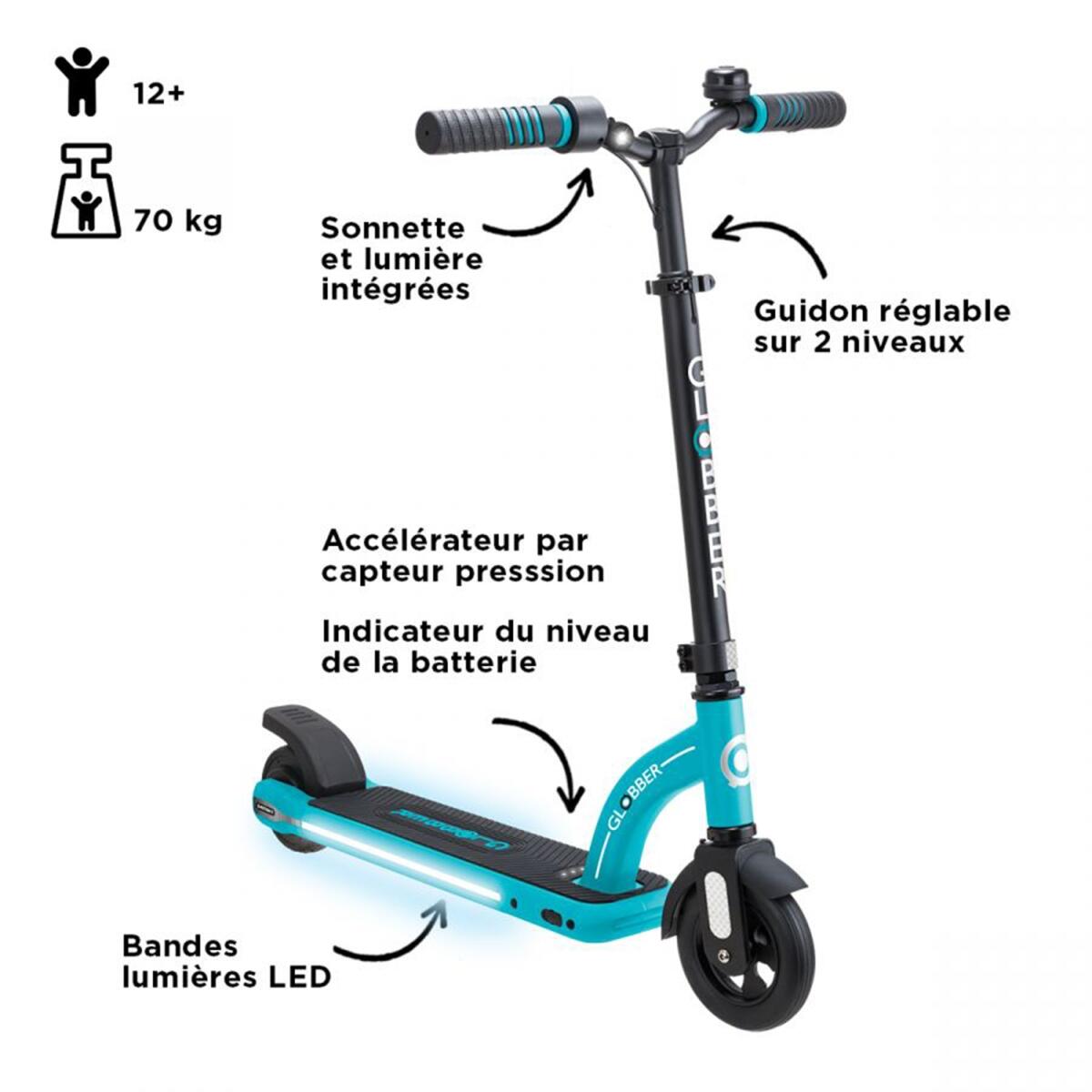 Globber Elektrische step One K E11 in Teal 2/7
