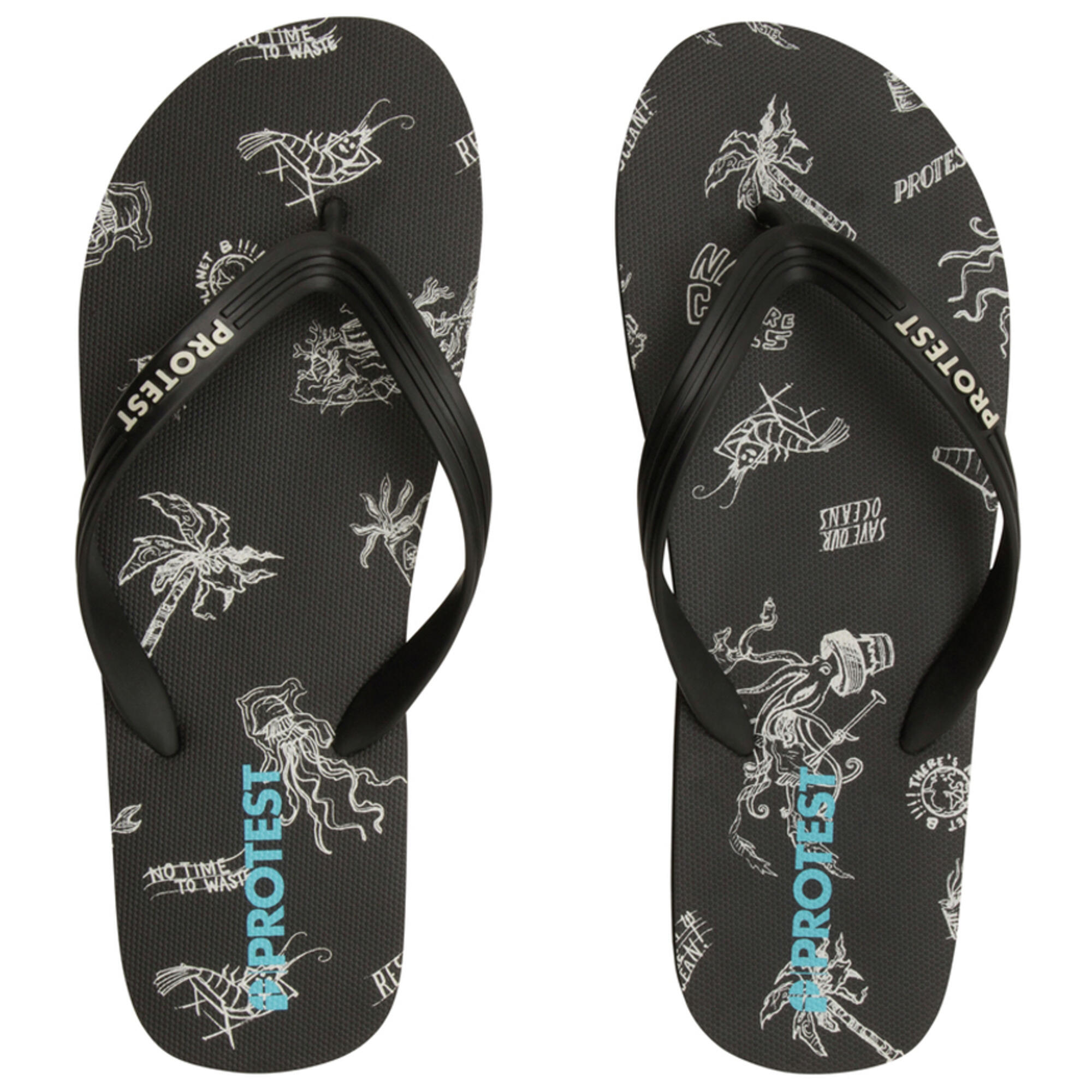 Protest - Tongs Homme Prtvitaly Protest - Tongs - Noir - 41 - Decathlon