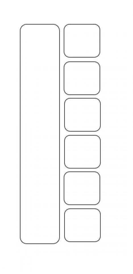 KIT 2 PROTECTORES CUADROS/VAINAS IMPAKT SHAPES MATE 0.7mm 3/3