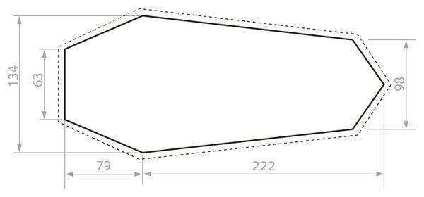 Zeltunterlage Floorprotector Taurus UL 2P bark 2/2