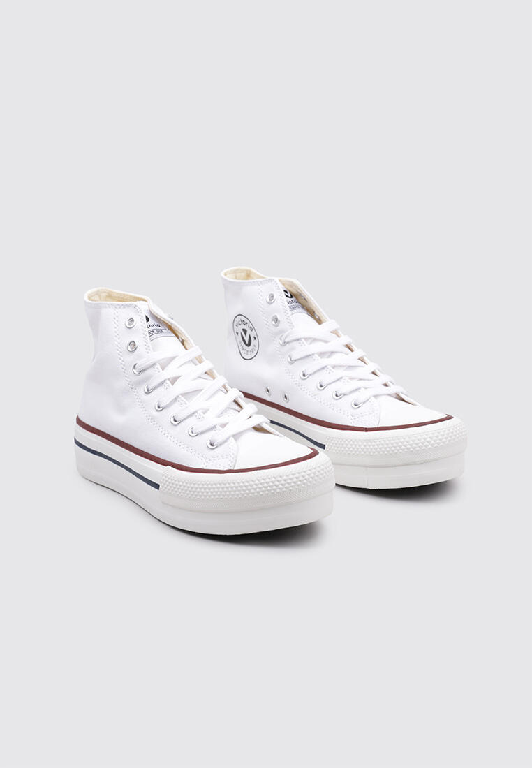 Chaussure de randonnée Baskets Femme Victoria TRIBU DOBLE BOTÍN BASKET LONA Blan 2/6