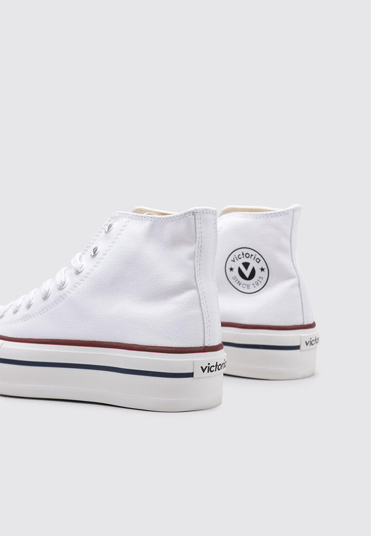 Chaussure de randonnée Baskets Femme Victoria TRIBU DOBLE BOTÍN BASKET LONA Blan 4/6