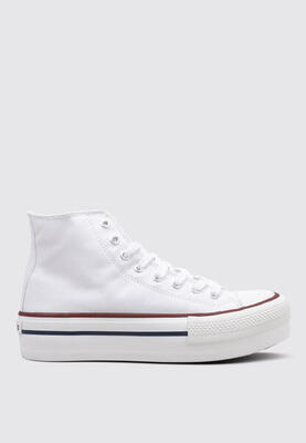 Zapatillas Deportivas Mujer Victoria Tribu basket botín lona Blanco