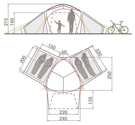 Tente Vaude Badawi 4P 2/2