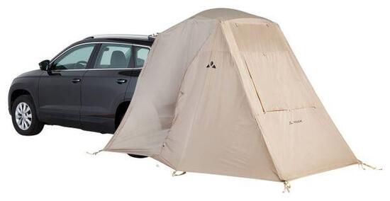 Tenda per auto Vaude Drive Trunk - Beige leggera e impermeabile