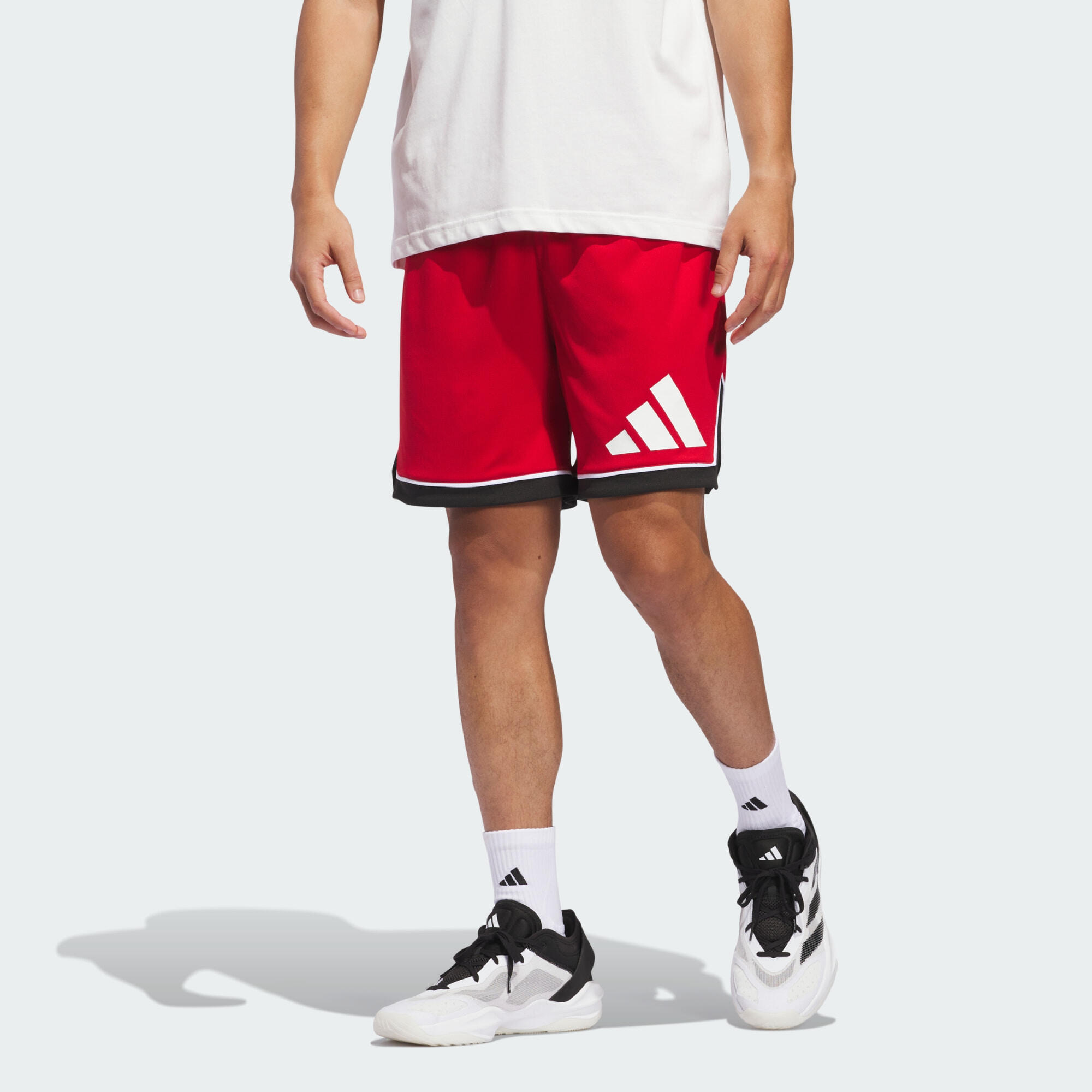 Adidas - Short Adidas Basketball Badge Of Sport - Short - Noir|rouge - St - Decathlon