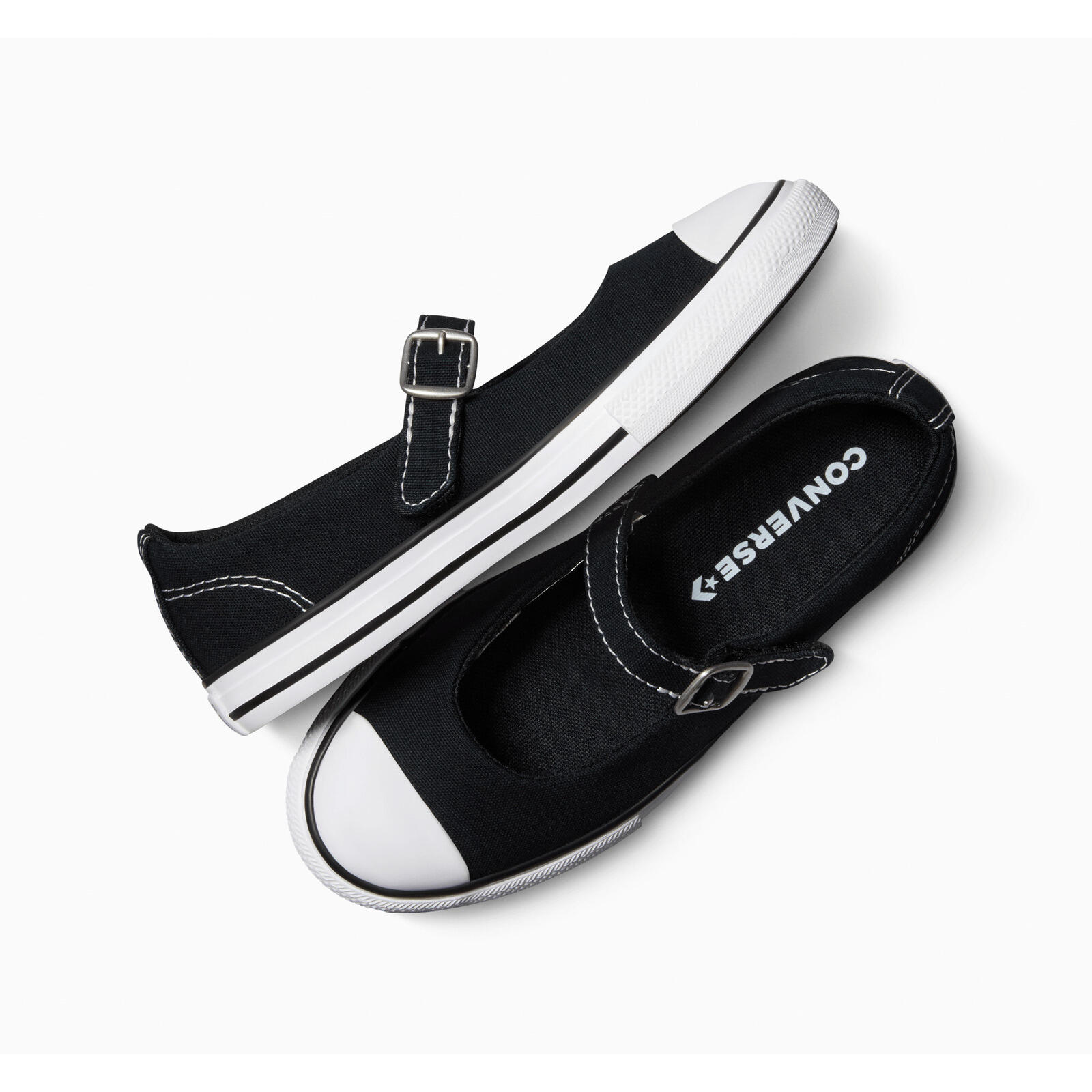 Apartamentos Converse Ct As Dainty Mary Jane, Preto, Crianças 2/5