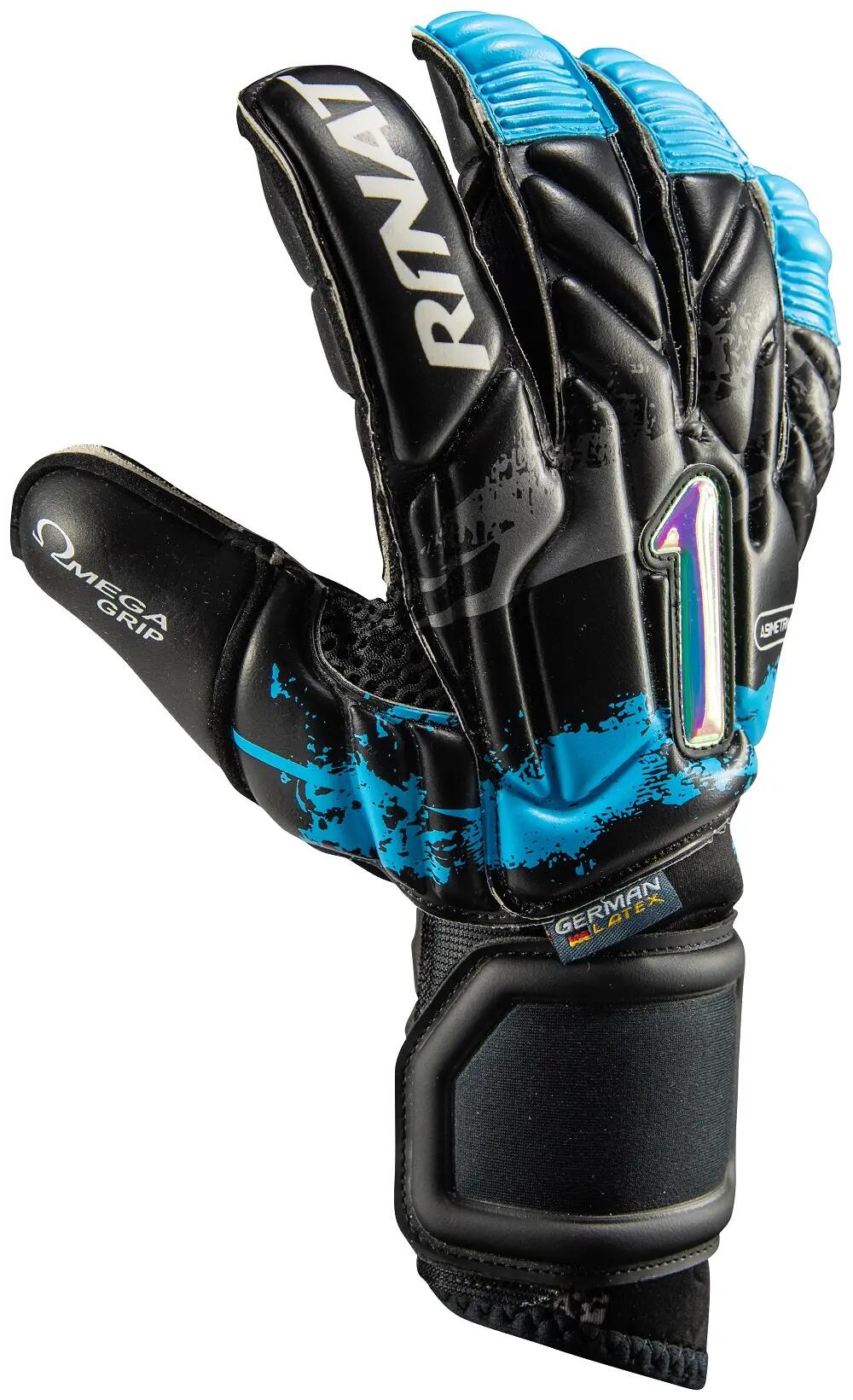 ASIMETRIK PRIME PRO Gant gardien but football adulte noir bleu 2/4