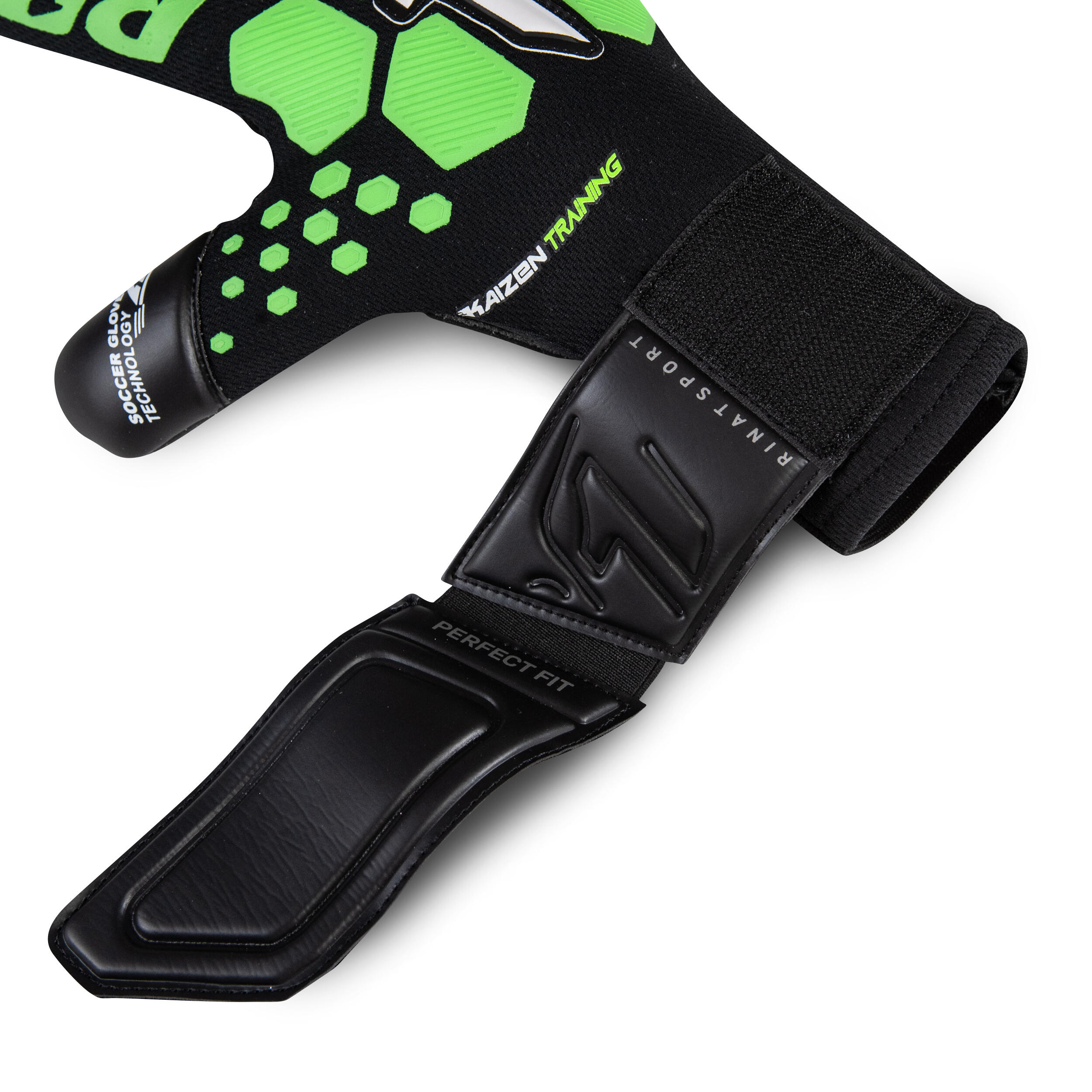 Rinat keeperhandschoen Kaizen training Zwart/Groen - 4 4/5